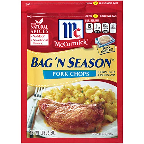 McCormick Bag 'N Season Pork Chops Cooking Bag & Seasoning Mix 1.06 oz