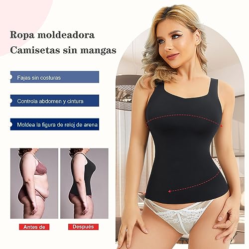 Recopilación de Camisetas moldeadoras para Mujer Top 5. 20 Camisetas moldeadoras para Mujer marca KUMAYES (2)
