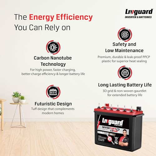 Image of Livguard IT 1672TT |Tall Tubular Inverter Battery |160 Ah |72 Months Warranty | Reliable Backup for Home, Office and Shop