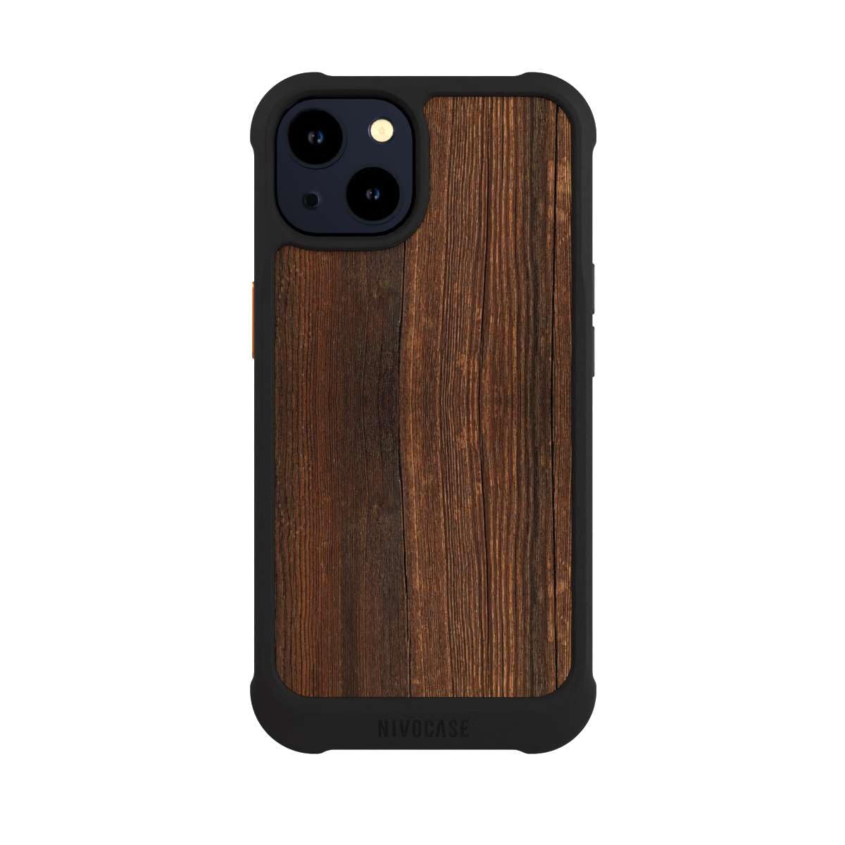 Custodia per Apple iPhone 14 Noce tree Aspetto legno Legno