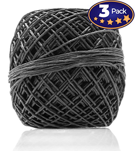 Black Hemp Cord 200 3 Pack = 600 Feet Total! Perfect For Jewelry