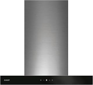 Candy CTS6CEX - Campana extractora 60 cm - 4 niveles de potencia, 596 m3/h, Luces led, Temporizador, Filtros carbón y paneles antigrasa, 213W, 47dba, Inox y negro, Clase A