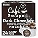 Café Escapes Hot Cocoa, Dark Chocolate, K-Cup Portion Pack for Keurig Brewers, 24-Count