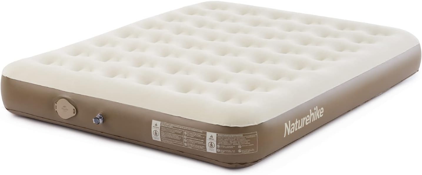 Naturehike Air Mattress with Builtin Pump, Portable Air Bed for Camping, Home