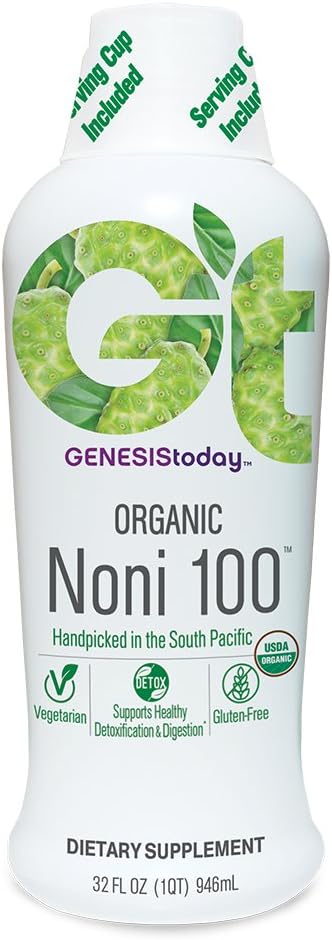 Genesis Today, Organic Noni 100, 32 Ounce