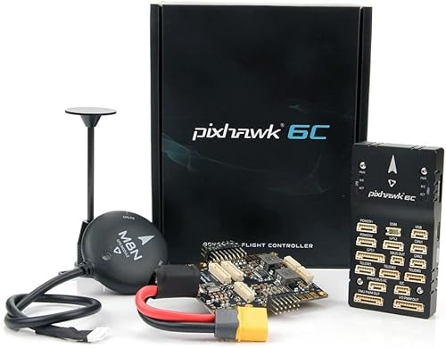 Miniatura 2 de Holybro Pixhawk 6C Control de vuelo para cuatro ejes Multi-eje ala fija FPV Drone PX4 PIX4 Pixhawk4 actualización (PM07+M8N)