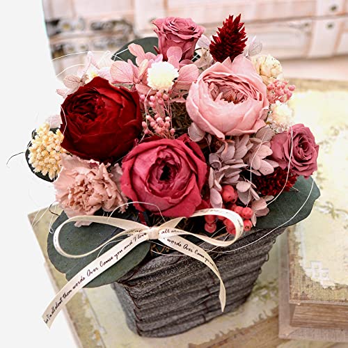 プリザーブドフラワーバスケット