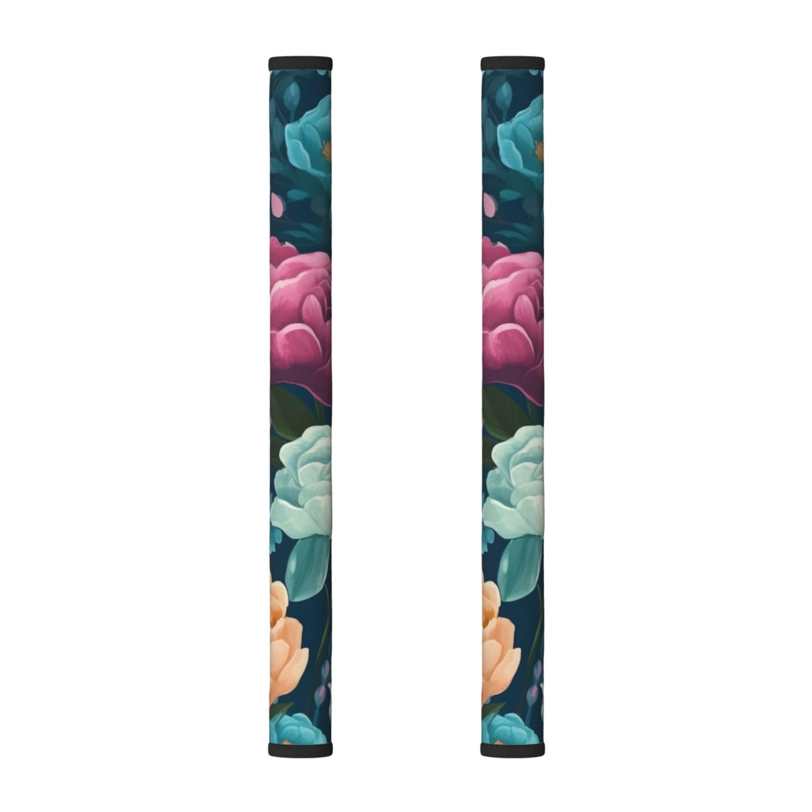 VGFJHNDF Refrigerator Door Handle Covers 2-Pack, Beautiful Floral Printed Protect and Decorate for Fridge Ovens Dishwashers