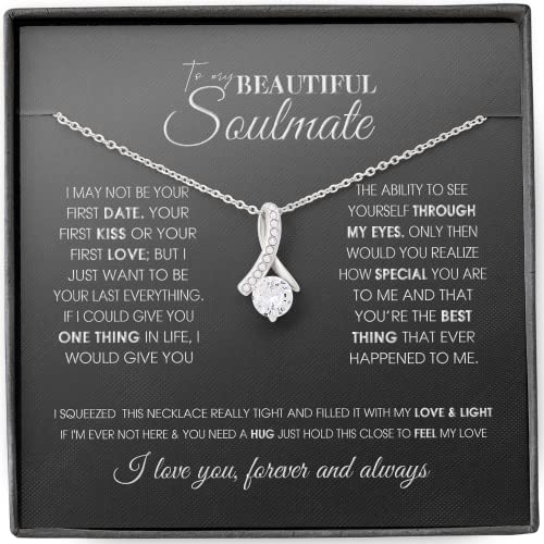 Fa Gifts to My Future Wife Necklace, to my Wife, Necklaces For Wife From Husband With Message Card and Gift Box, Necklace For Girlfriend (Alluring Beauty Necklace)