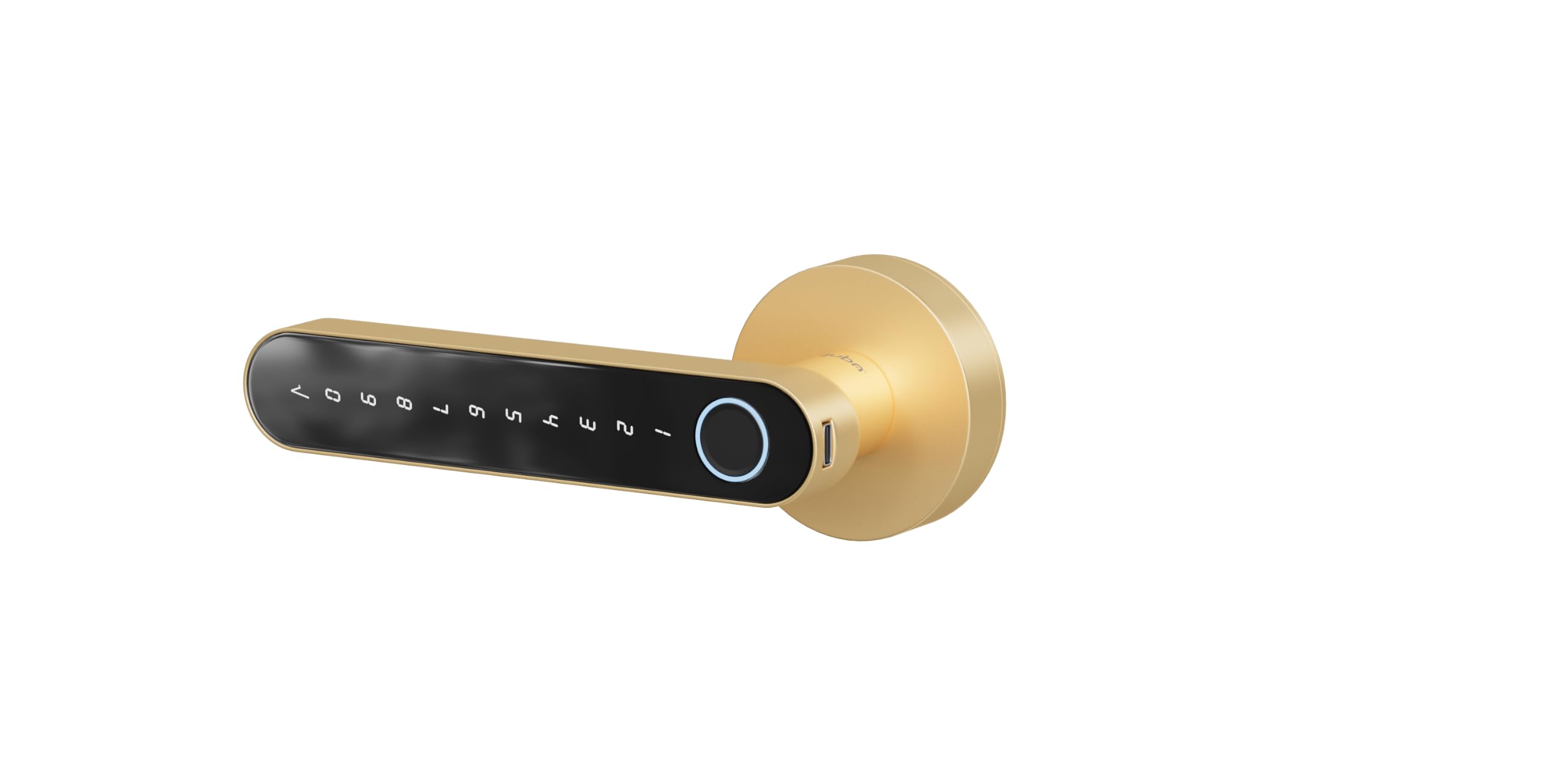 QUBA Qrious Pro Smart Digital Door Lock | Fingerprint, PIN, RFID Card, Mobile App, Mechanical Key | Auto Lock | Premium Gold Finish | Ideal for Wooden Doors | Easy Installation (Gold) | High & intelligent mortise lock-picture-48