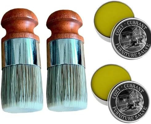 Furniture Salve for Leather, Leather Salve for Furniture, Furniture Salve Brush, Leather Furniture Salve and Brush (2PCS)