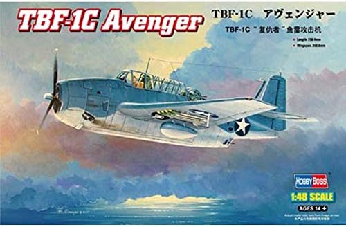 Hobby Boss 80314 1/48 Grumman TBF-1C Avenger Torpedo Bomber Military Plane Assembly Building Model Kit
