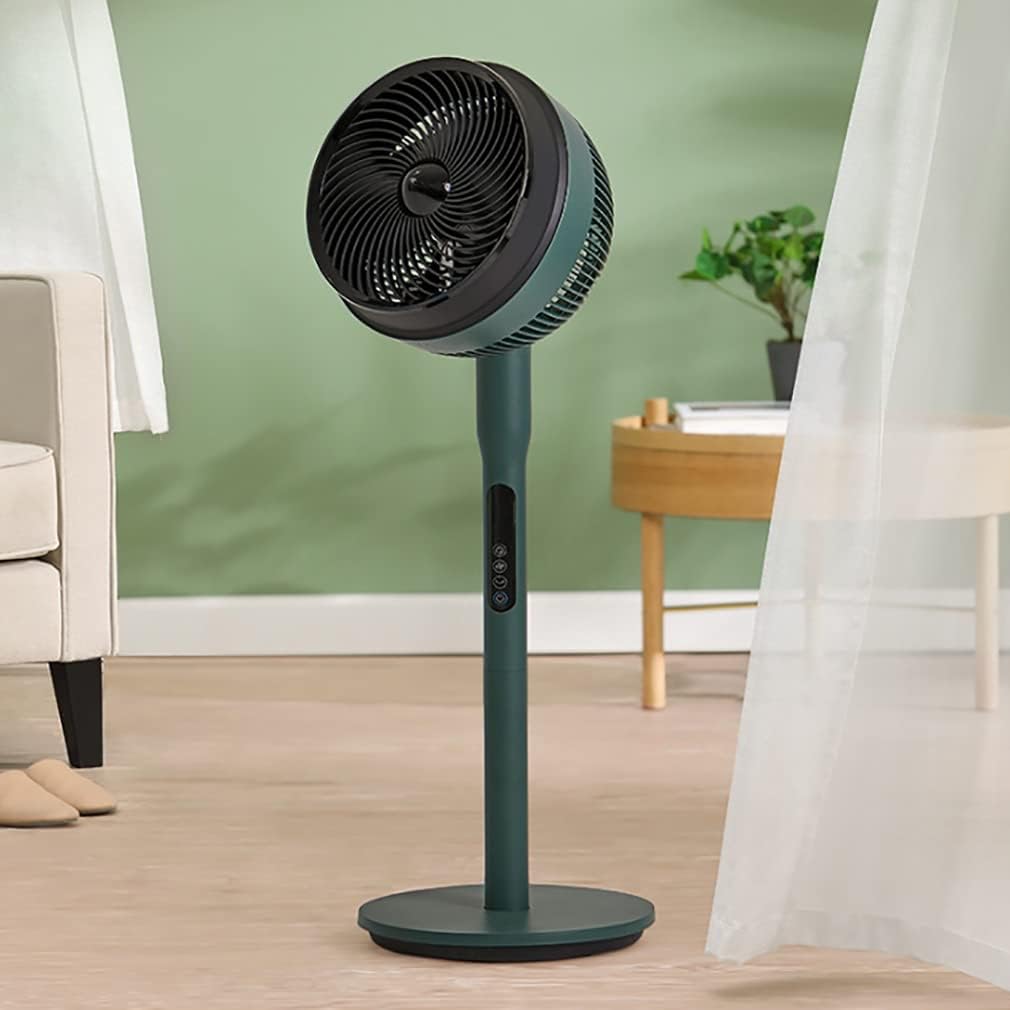 Quiet Fan Standing Pedestal Fan 3D Oscillating Fan 14 Speed Setting Adjustable Height and Tilt with Remote Pedestal Fan (Color : White) (White)