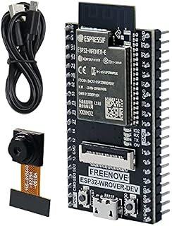 FREENOVE ESP32-WROVER CAM Board (Compatible with Arduino IDE), Onboard Camera Wireless, Python C Code, Detailed Tutorial, Example Projects