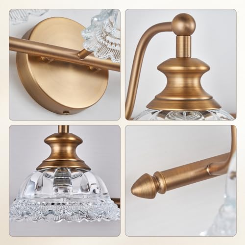Image of XIEDUN 37.4 inch Bathroom Light Fixtures 5 Lights Vanity Lighting Fixtures (Exclude G9 Bulb) Vanity Lights for Bathroom