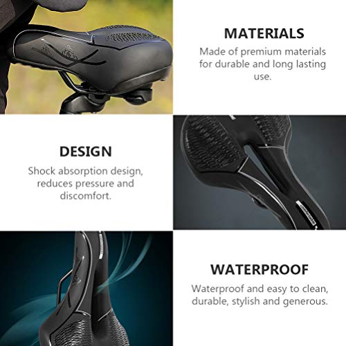 BESPORTBLE Reflexivo Bicicleta Sela Assento Da Bicicleta Acolchoada Conforto Respirável Almofada Do