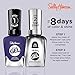 Sally Hansen Miracle Gel Salon Quality Nail Polish | Gel-Like Formula, Two-Step System, No UV Light Needed, Long Lasting | Opaque, Glossy | 605 Desert Reign | Dark Purple Nail Color