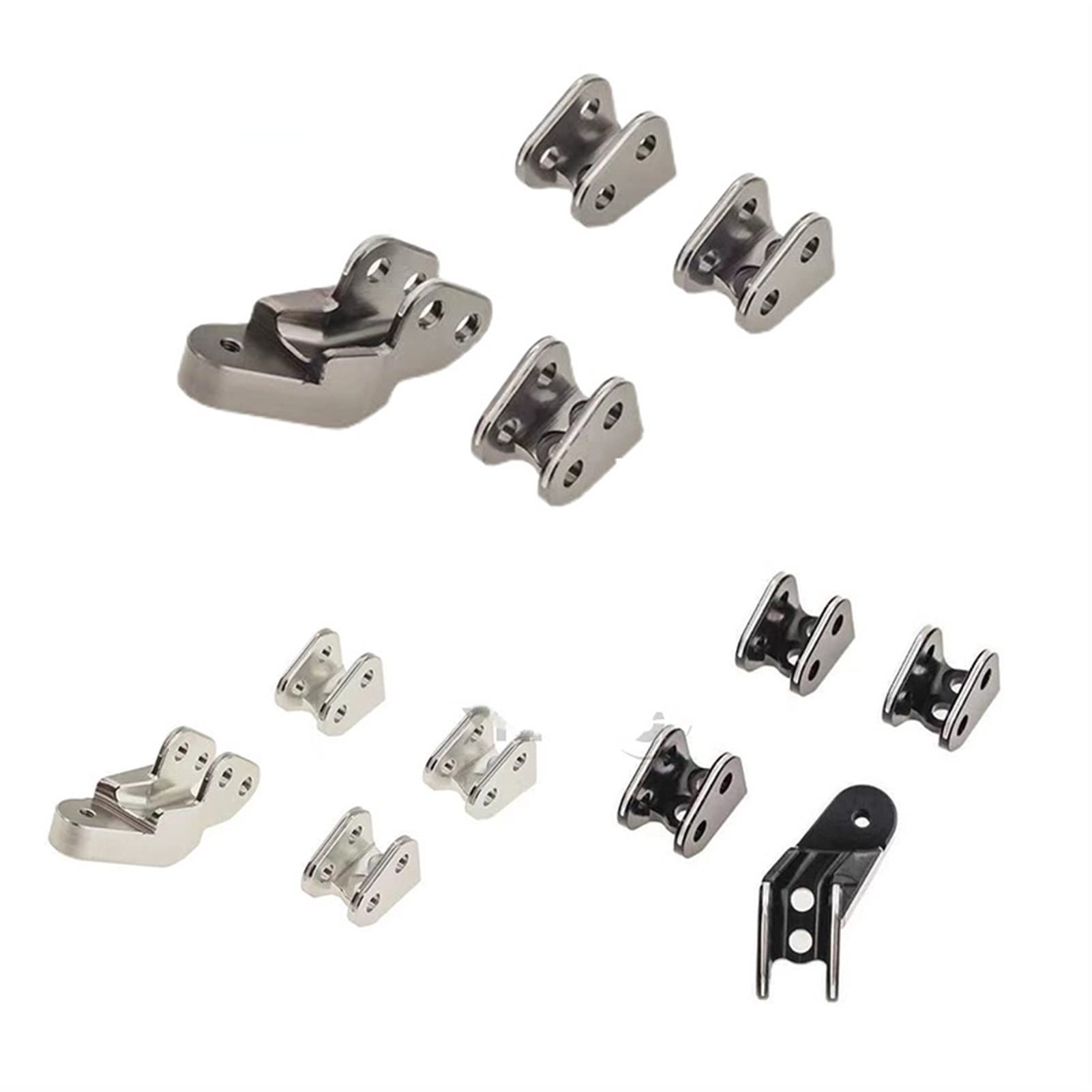 1 zestaw CNC aluminium montaż łączniki zawieszenia do montażu na wale wsparcie 1/10 RC Tracker Car Redcat Gen8 Mocowanie amortyzatora samochodowego(Gray)