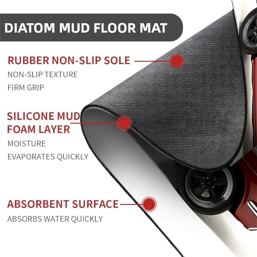 Tapis de bain triangle abstrait doré ultra absorbant 50x80 cm - 3