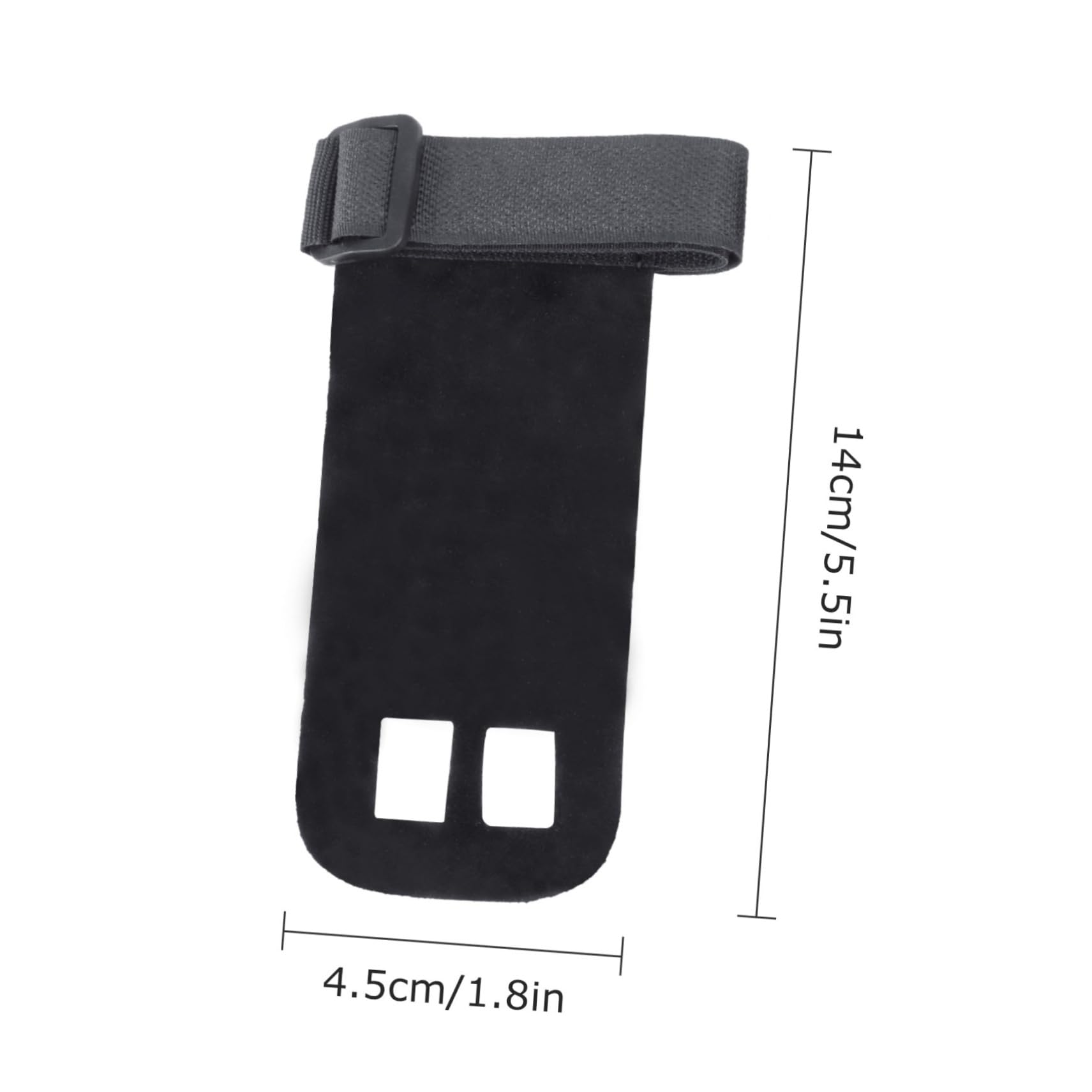 BESTYASH 1 Pair Natural Leather Palm Protector Gymnastics Grips with Wrist Support for Weightlifting Pull Ups and Chin Ups Black Durable Breathable Sweat Training Gloves