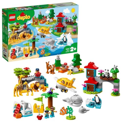 LEGO 10907 DUPLO Tiere der Welt, Tier Spielzeug für Kleinkinder im Alter...