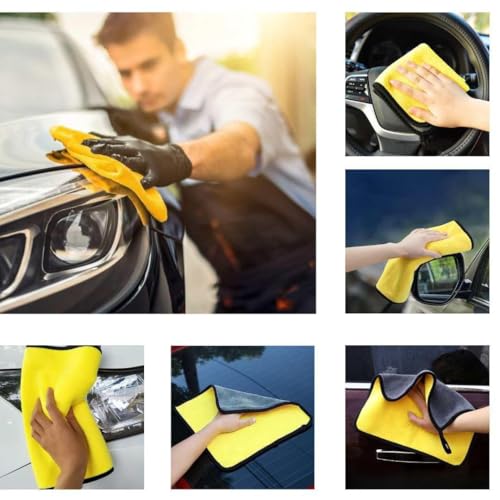 Image of 7 PCS Car Cleanig Kit with 3-in-1 Mini Vacuum Cleaner, Microfiber Cloth,Big Duster,Car Cleaning Anti-Fog Spray,Wheel Brush,AC Vent Brush&Interior Cleaning for velar,Truck