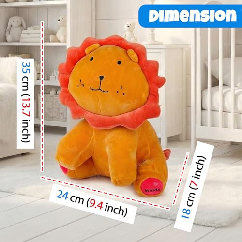 Image of Zest 4 Toyz Soft Toy for Girls (35 cm) | Cute Stuffed Animal Plush Toy | Baby Toys | Lion Toy Cuddly Teddy Bear for Kids | Birthday Gift for Girls