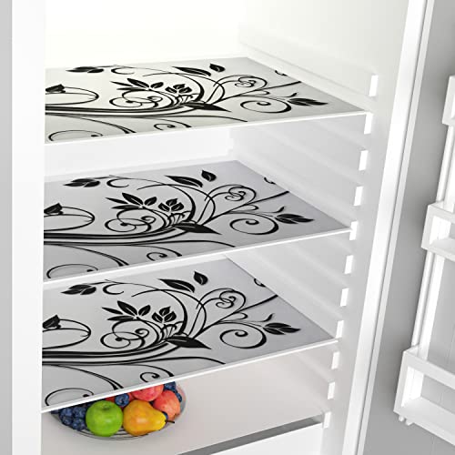 Image of Refrigerator Drawer Mat /Fridge Mat Set of 6 Piece (11.5 X 17.5 Inches) (Branch)
