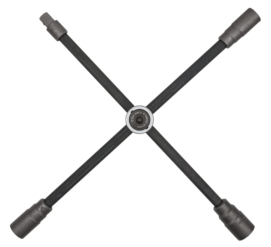 KS Tools 518.1163 Rad-Kreuzschlüssel mit Gleitgelenk für NKW, 3/4"x24x27x32mm