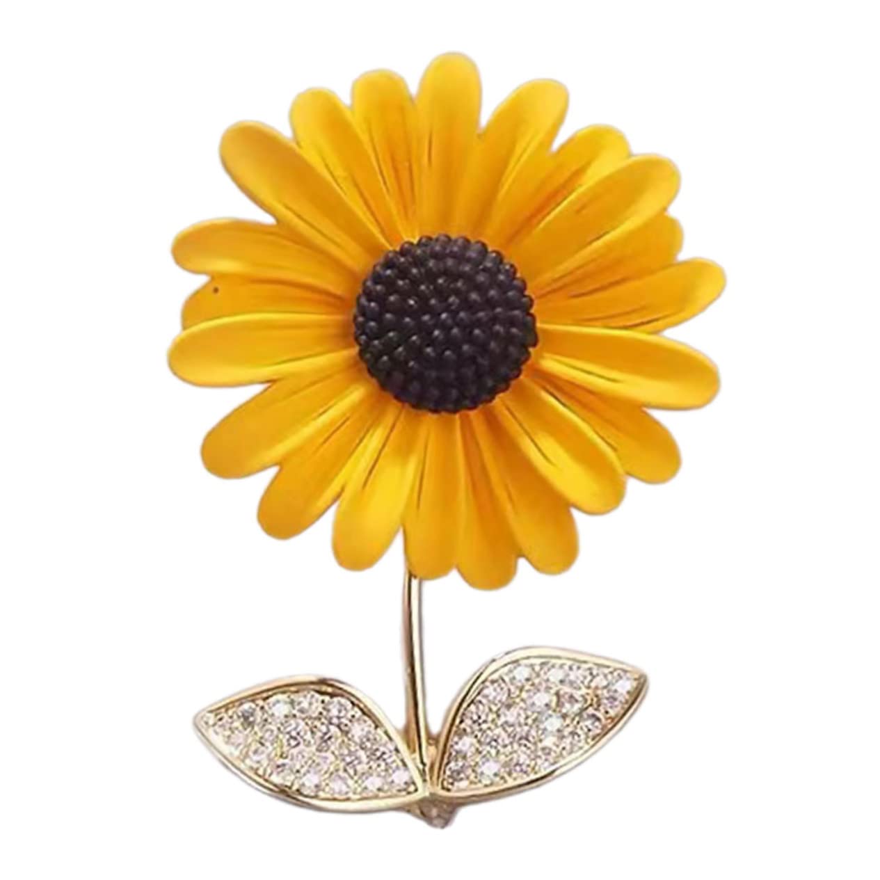 SHERCHPRY Sonnenblumenbrosche für Damen Schal Zubehör Stift Gemeinschaft Dekoration trachtenbrosche Kleidungs-Brosche sonnenblumen deko schmuck Sonnenblumen-Pin-Brosche Frauen Brosche Kupfer