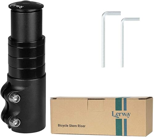 Miniatura 7 de LERWAY Extensor elevador de vástago de bicicleta MTB adaptador de vástago de manillar con llave hexagonal para horquilla de 1-18 pulgadas 1126in