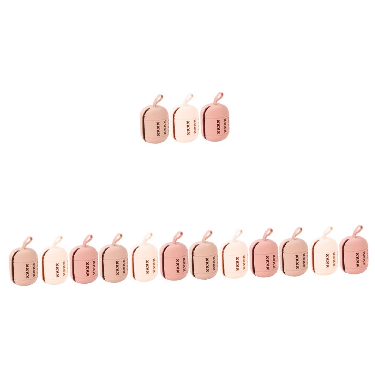 FRCOLOR 15 Piezas Bolsa de almacenamiento de de belleza envase borla para empolvarse soporte de esponja de belleza para viajes estuche de esponja de belleza huevo de belleza viajar