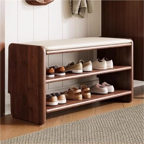 Étagère à chaussures multi-niveaux gain de place marron de 80 cm - 2