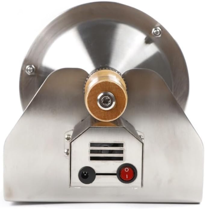 Gas Coffee Bean Roaster KAKA-G400 with Wood Handle, 1 Pound Roasting Machine, Gas Burner with 110V DC Motor, Stainless Steel Coffee Roaster for Home, Coffee Shop, Restaurant, Hotel