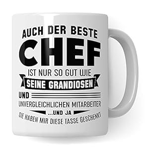 Pagma Druck Chef Tasse, Unvergessliche Mitarbeiter, Geschenke für den Chef Boss Becher, Kaffeetasse Chef Geschenkidee…