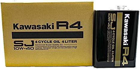 Amazon | カワサキ純正 4サイクル エンジンオイル R4 SJ10W-40 【4L缶 