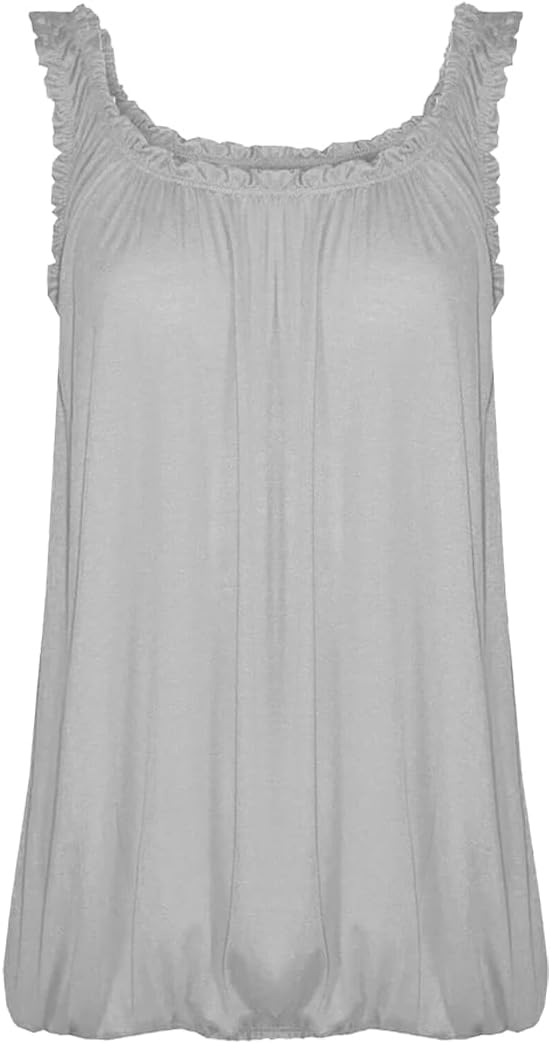 Débardeur Ample Pour Femme - Coupe Ample - Col Rond - Bouton