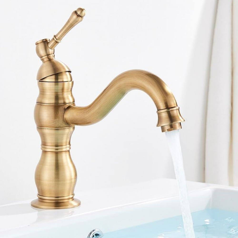 Mitigeur de salle de bains rétro pour vasque rétro chic