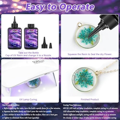 Resina UV Transparente 300g para Joyas y Artesanías - Fernando Cortés