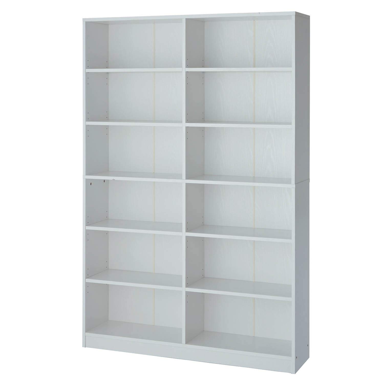 Amazon｜[ベルメゾン] 本棚 シンプル ブック シェルフ ホワイト 幅120