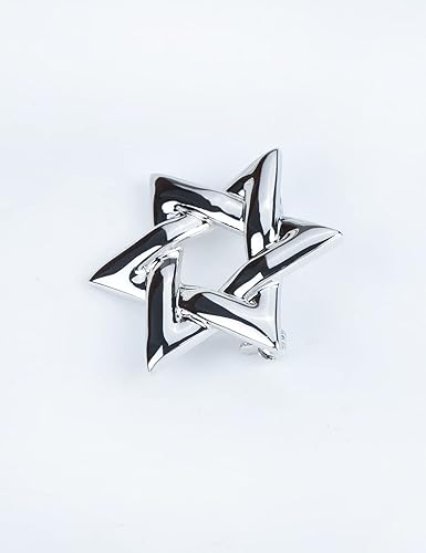 Miniatura 3 de Broche de estrella de David con diamantes de imitación y estrella de David, broche de solapa espiritual