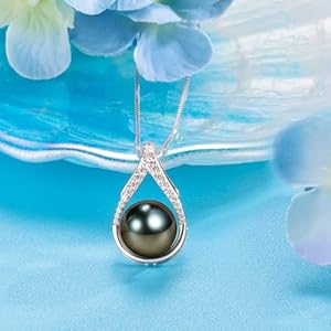 Gifts anniversary for wife women tahitian black pearl necklacesmothers day gifts for mom wife mom girlfriend her birthday day gifts christmas day gifts valentines day for her jewelry gifts  urban country home decor