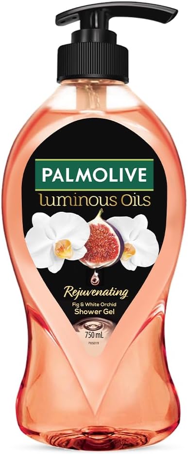 - Palmolive Luminous Oil Rejuvenating Body Wash,750ml Pump Bottle, 100% Natural Fig Oil & White Orchid Extracts For Soft & Radiant Skin, PH Balanced Bodywash, Free Of Parabens And Silicones