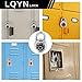 Combination Lock, LQYN Standard Dial Combination Lock, Pack of 12; Black Turnplate, 2 in. Wide, Fixed Three Digital Combination, for School, Gym & Locker, Toolbox, Gate