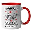 MANISMA Krankenwagen Fahrer Spruch Tasse Für Sanitäter/innen im Rettungsdienst“Ich Fahr Den Pflasterlaster“ Kaffeetassen Geschenk Für Rettungssanitäter (Rot)