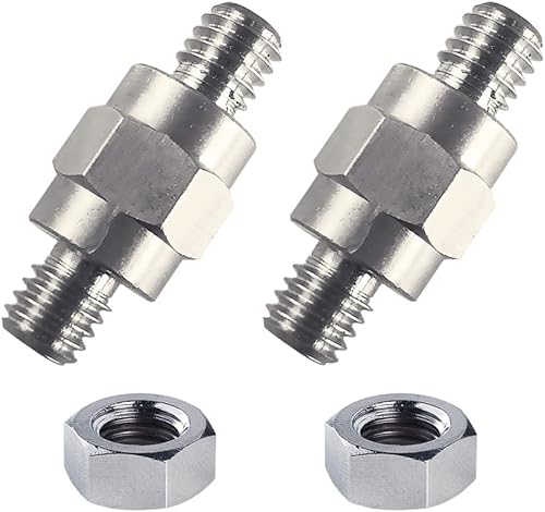 Miniatura 1 de Terminal de batería para poste lateral, perno de latón niquelado, 38 "-16 de batería estándar para poste GM (2 piezas)