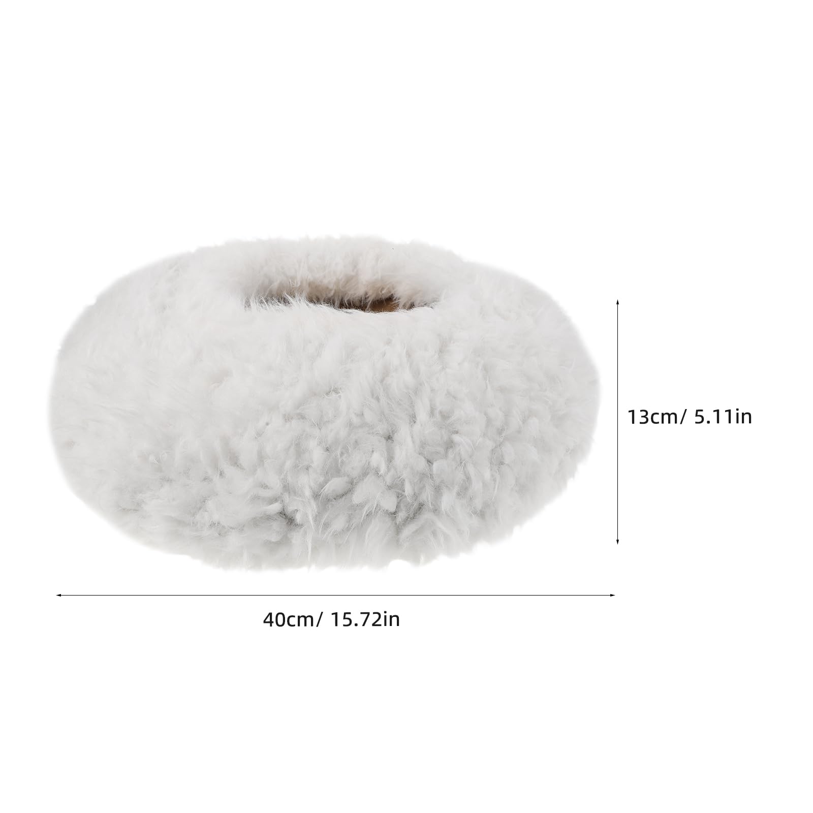 jojofuny Babyfotografie Requisite Donut Förmiges Kleiner Sofa aus Babysicherem Material Weiß Ergonomischer Babyhocker mit Fleckenabweisendem Stoff für Neugeborenen Fotoshooting Zubehör