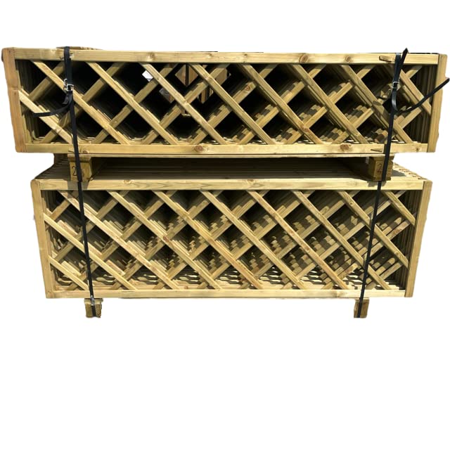 BaustoffhandelShop Rankgitter Holz 180x40cm Sichtschutzzaun Rankzaun Spalier Sichtschutz Weidenzaun