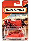Matchbox Ground Breaker Bulldozer [Red] 09/125, 1:64 Scale Diecast Toy Vehicle