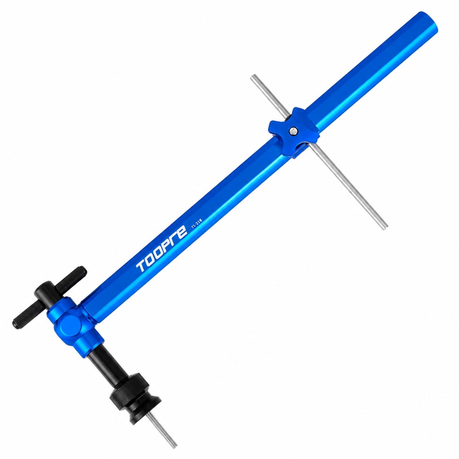 Alineador Manillar para Bicicleta Carretera con Pinza Fijación y Perilla Ajuste Roscada para Instalación Manillar y